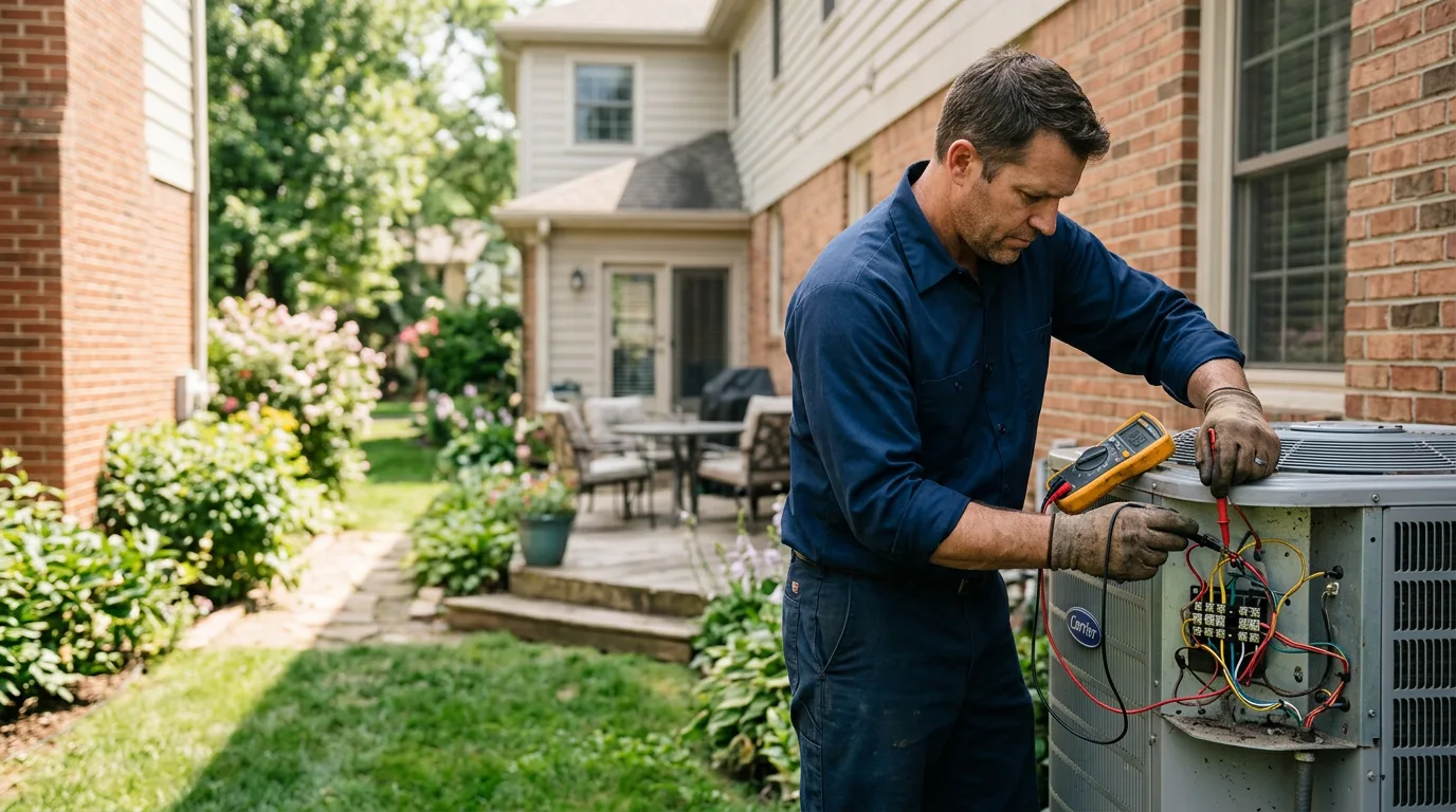 HVAC technician working near Fairfield, NJ